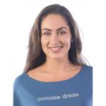 Платье из футера Concise dress ФП1337П5 синий