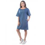 Платье из футера Concise dress ФП1337П5 синий