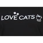 Туника Черная с принтом Love cats