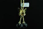Украшение елочное - подвеска, Золотая бабочка, акрил, 15 см.