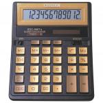 Калькулятор настольный CITIZEN SDC-888TIIGE (203х158мм), 12 разрядов, двойное питание, ЗОЛОТОЙ