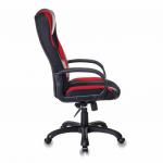 Кресло компьютерное VIKING-9/BL+RED, подушка, экокожа/ткань, черное/красное, ш/к 72421