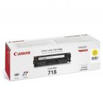 Картридж лазерный CANON (718Y) LBP7200Cdn/MF8330Cdn/MF8350Cdn, желтый, ресурс 2900 стр, ориг.