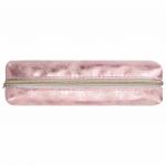 Пенал-косметичка BRAUBERG, экокожа, Luxury, с эффектом позолоты, розовый, 21*5*6 см, 228997