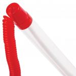 Ручка шариковая настольная BRAUBERG Стенд-Пен, СИНЯЯ, пружинка, корпус красный, 0,5мм, 141349