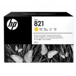 Картридж струйный HP (G0Y88A) Latex 110 Printer №821, цвет желтый, оригинальный 400 мл.