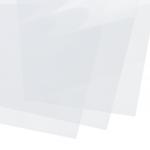 Обложки пластиковые д/переплета А3, КОМПЛЕКТ 100шт, 200 мкм, прозрачные, BRAUBERG, 530936