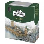 Чай AHMAD "Earl Grey", черный с ароматом бергамота, 100 пакетиков с ярлычками по 2г, 595i-08