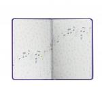 Дневник для музыкальной школы 48 л., обложка кожзам твердый, термотиснение, BRAUBERG, фиолетовый