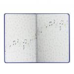 Дневник для музыкальной школы 48 л., обложка кожзам твердый, термотиснение, BRAUBERG, темно-синий