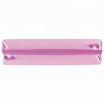 Пенал-косметичка ЮНЛАНДИЯ, прозрачный полиуретан, Glossy, розовый, 20х5х6 см, 228984