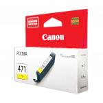 Картридж струйный CANON (CLI-471Y) PIXMA MG5740/MG6840/MG7740, желтый, ориг. ресурс 323 стр.