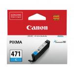 Картридж струйный CANON (CLI-471С) PIXMA MG5740/MG6840/MG7740, голубой, ориг. ресурс 311 стр.