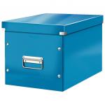 Короб архивный LEITZ "Click & Store" L, 310*320*360мм, лам. картон, разборный, синий, 61080036