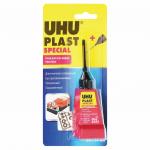 Клей для пластика UHU Plast Special, 30г, с иглой-дозатором, единичный блистер с европодвесом, 45880