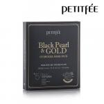 [PETITFEE] НАБОР Гидрогелевая маска для лица ЖЕМЧУГ/ЗОЛОТО Black Pearl & Gold Hydrogel Mask Pack, 1 шт