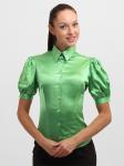 4143-4 блузка женская, зеленая