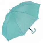 Зонт трость полуавтомат детский бирюзовый со свистком 86 см