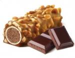 Вафельные трубочки “Шоколадные” глазированные карамельной глазурью с арахисом