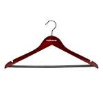 Набор вешалок для костюма прямых 44 см с перекладиной 6 шт. цвет: красное дерево