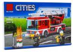 Конструктор Cities Пожарный автомобиль с лестницей 225 дет