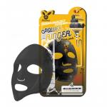 [Elizavecca] НАБОР Тканевая маска для лица ДРЕВЕСНЫЙ УГОЛЬ Black Charcoal Honey Deep Power Ringer Mask Pack, 1 шт