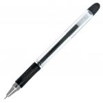 Ручка гелевая, 0,5 мм, черный цв., грип, пластик корп., INDEX, VIZA