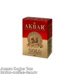 чай черный Akbar Gold 100 г. красно-золотой