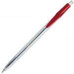 Ручка шариковая автоматическая, 1 мм, красный цв., рифление, пластик корп., CARIOCA, CORVINA CLICK