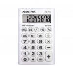 Калькулятор карманный 8-разр., белый пластик, разм.93х62х10 мм