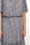 Шифоновое платье с оборкой МОЛЛИ Арт. 623 (голубой), Tatiana