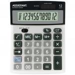 Калькулятор 12-разр., двойное питание, итоговая сумма, металл. панель, разм.138х103х27 мм