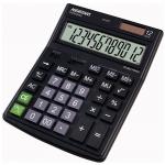 Калькулятор 12-разр., двойное питание, двойная память, черный пластик, разм. 195х149х47,5 мм