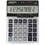 Калькулятор 12-разр., двойное питание, итоговая сумма, металл. панель, разм.170х123х33 мм