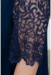 Коктейльное платье из шифона КАМАЛИЯ темно-синее