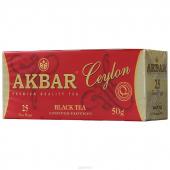 AKBAR LIMITED EDITION черный чай, 25 пак.