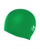 Шапочка для плавания Wrinkle Free Junior Silicone Cap, силикон, LCSJR/326, зеленый