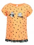 Фуфайка(футболка) для девочки оранжевый 806 Pelops