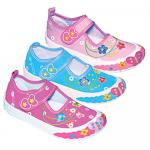 Туфли текстильные для девочки PK14-779-фуксия
