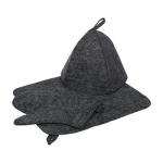 Набор для бани Hot Pot (шапка, коврик, рукавица) 41184