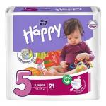 Подгузники детские "bella baby Happy" Junior, 21 шт./уп., вес 12-25 кг  (с эластичными боковинками) (Егорьевск)