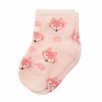 Носки для девочки месяца розовый Лисы М.2180 Step