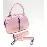 Женская кожаная сумка BIANKA MINI LIGHT. Розовый перламутр.