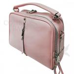 Женская кожаная сумка Bianka. Нежно-розовый.