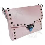 Женская кожаная сумка Castella. Розовый
