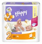 Подгузники детские "bella baby Happy" Mini, 78 шт./уп., вес 3-6 кг (с эластичными боковинками)