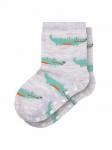 Носки для мальчика месяцев со стопперами серый Крокодил М.2556 Step