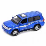 Мод. Маш. 1:32 Toyota Land Cruiser 32131 свет, звук, инерция 15,5см (1/12шт.) Синий б/к