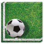 Салфетки Футбол зеленый, 33 см, 20 шт. 1502-2023