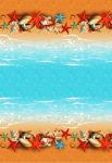 Полотенце вафельное пляжное 80*150 см (Морские звёзды)